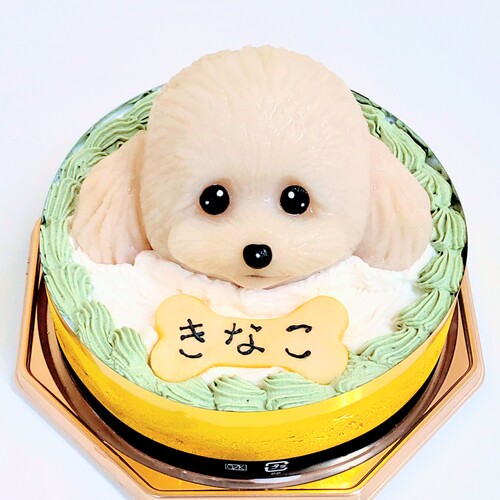 犬用ケーキ　愛犬モチーフ