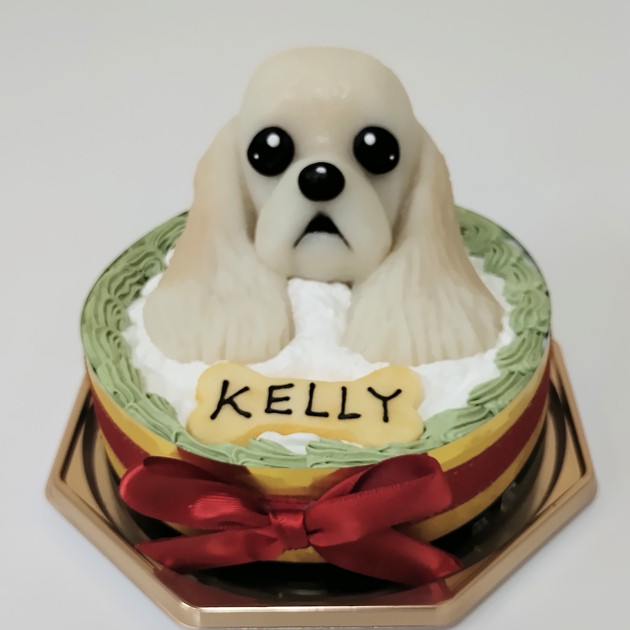 アメリカンコッカースパニエル　誕生日ケーキ