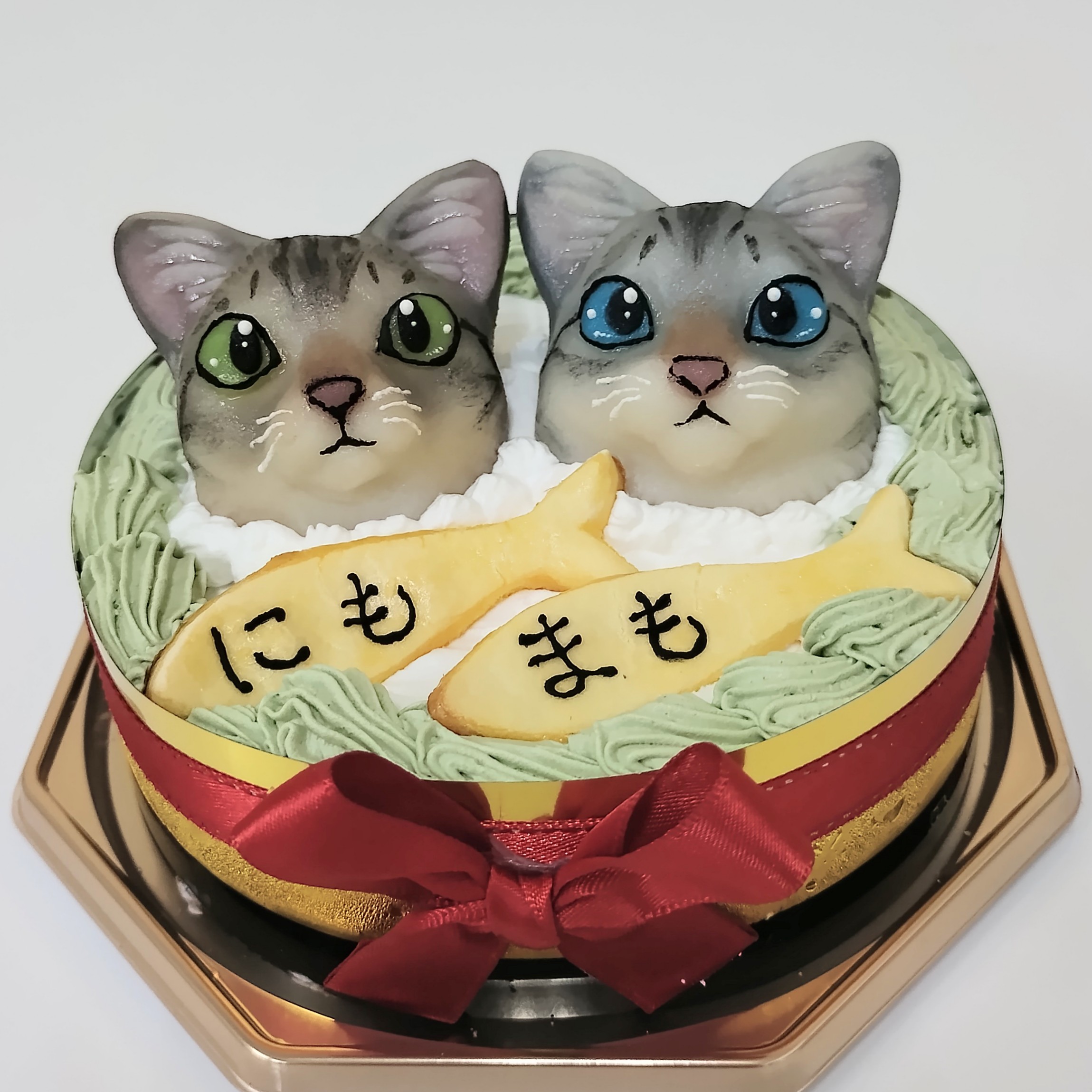 猫　似顔絵ケーキ