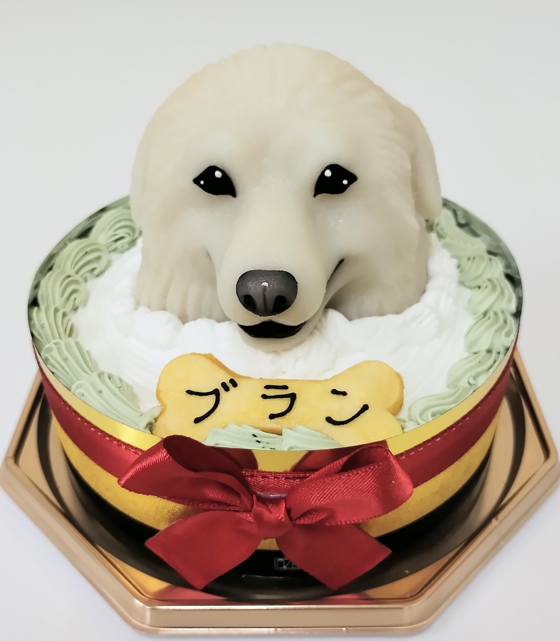 グレートピレニーズ 犬用似顔絵ケーキ