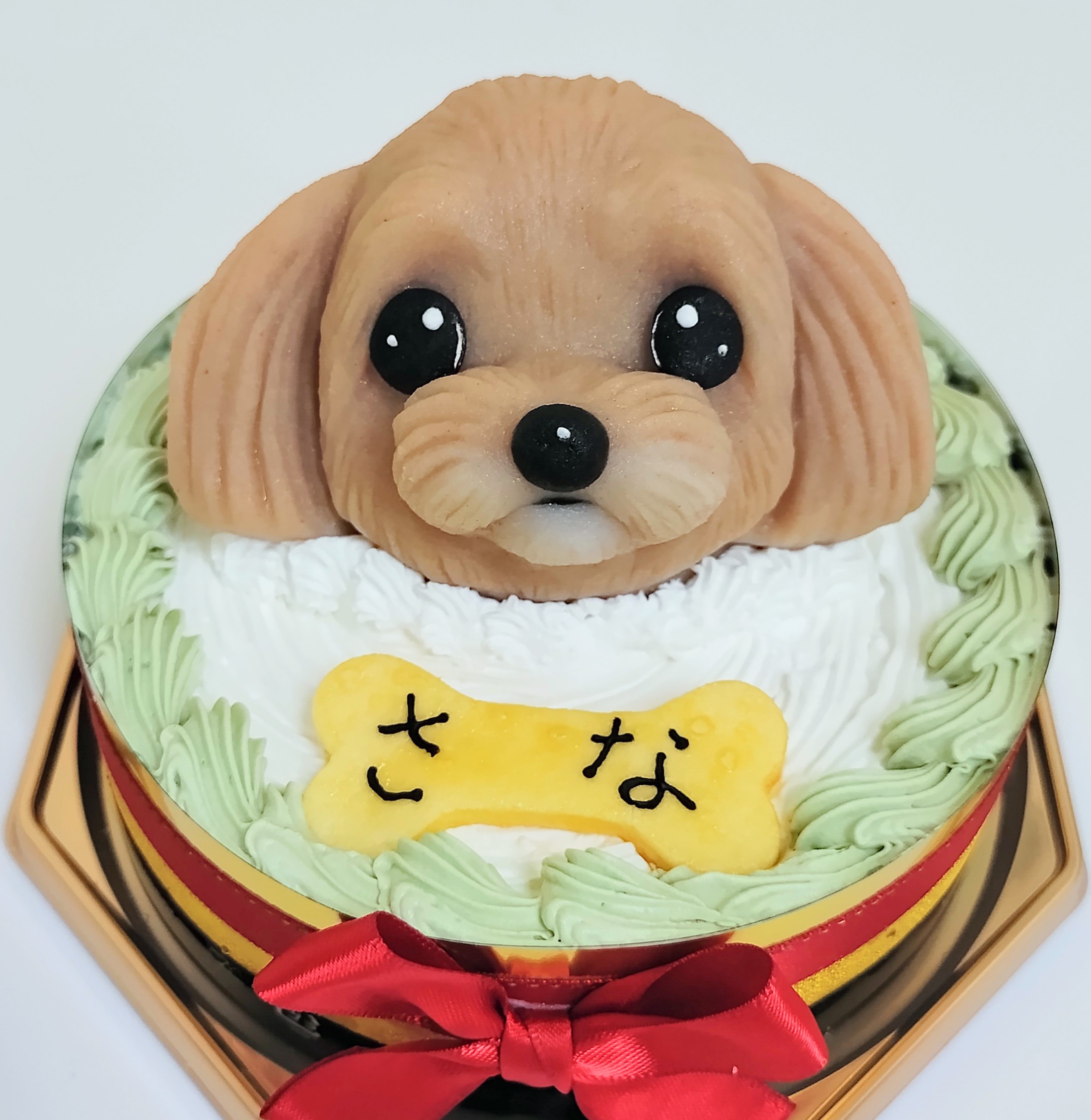 チワプー 犬用似顔絵ケーキ