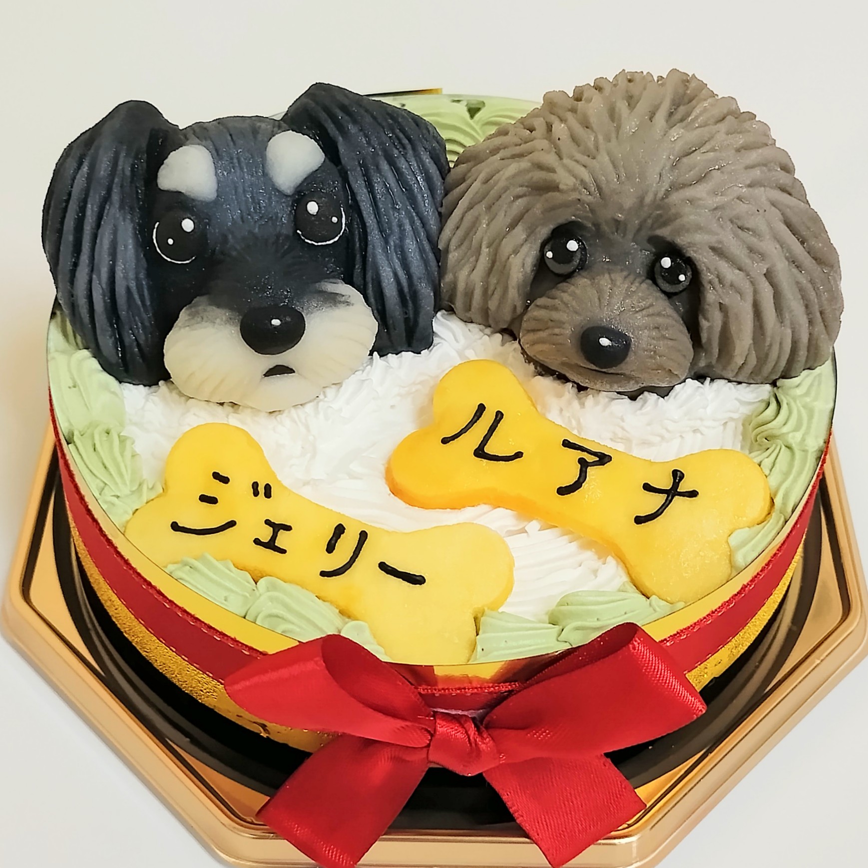 ミニチュアシュナウザー トイプードル 犬用バースデーケーキ